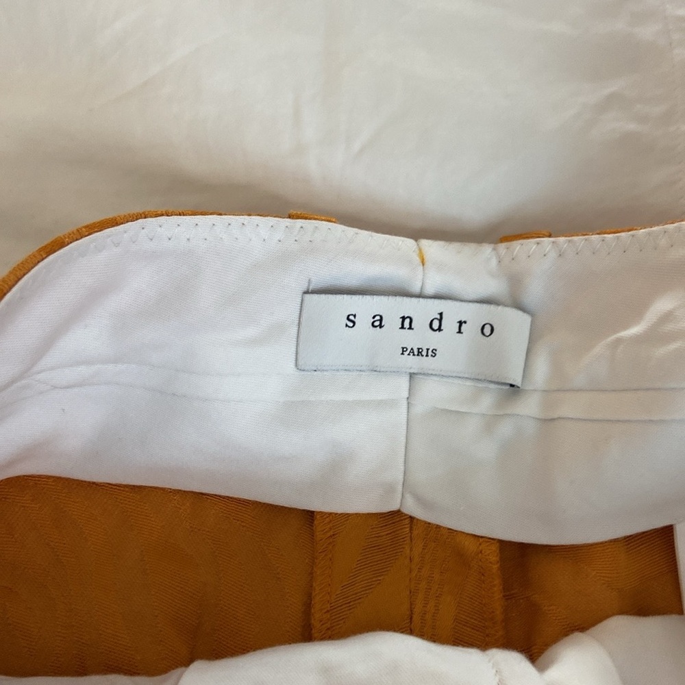 Sandro Orsino Wide Jacquard Shorts Size 1/36 - Picture 9 of 13